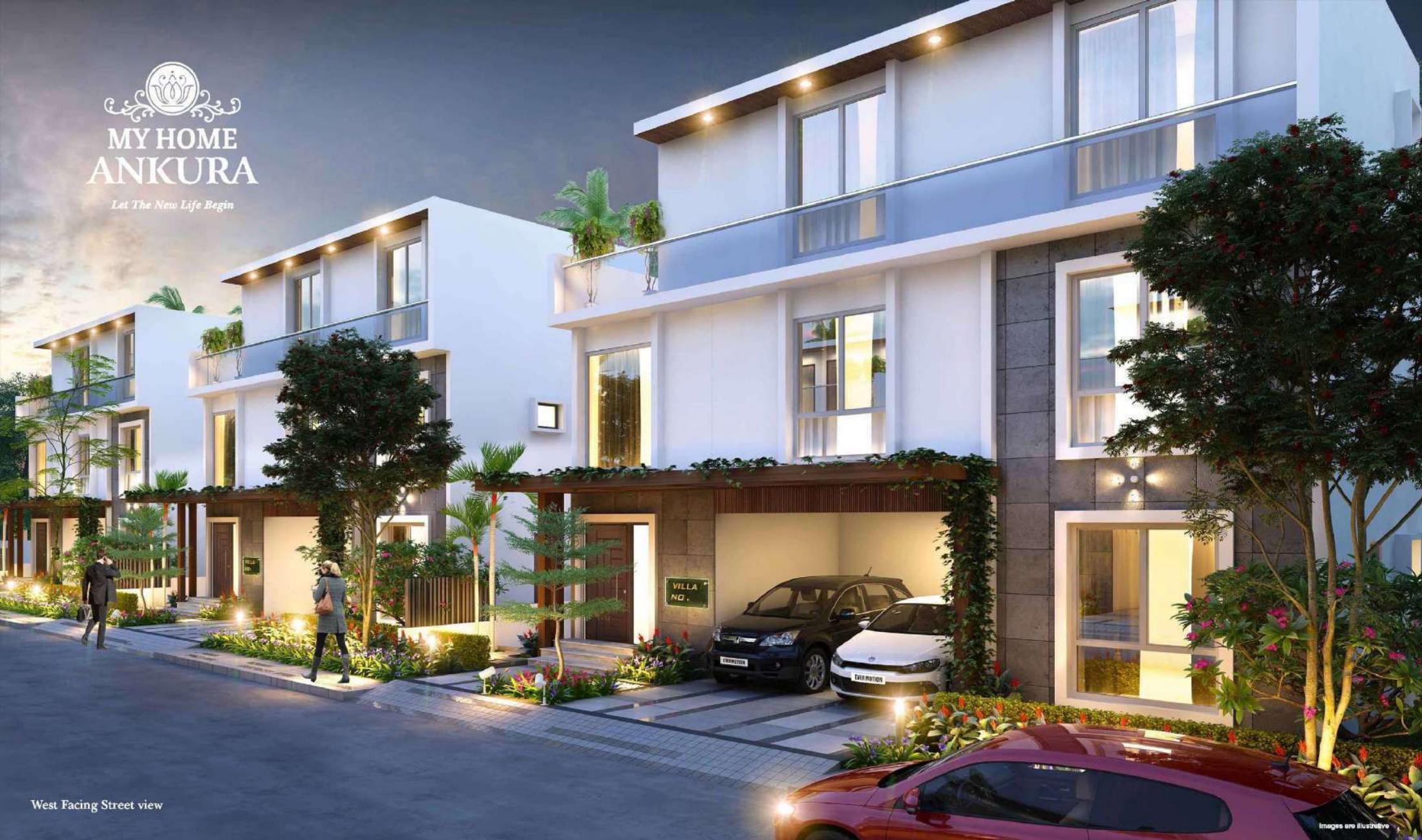 My Home Ankura villa streetscape